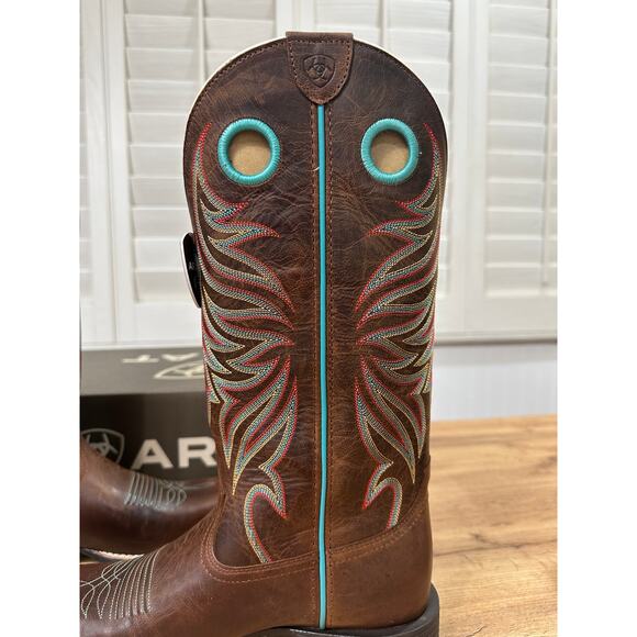 Ariat Women's Round Up Ryder Western Boots Sassy Brown Leather Size 8 NIB Cowboy - Picture 9 of 16